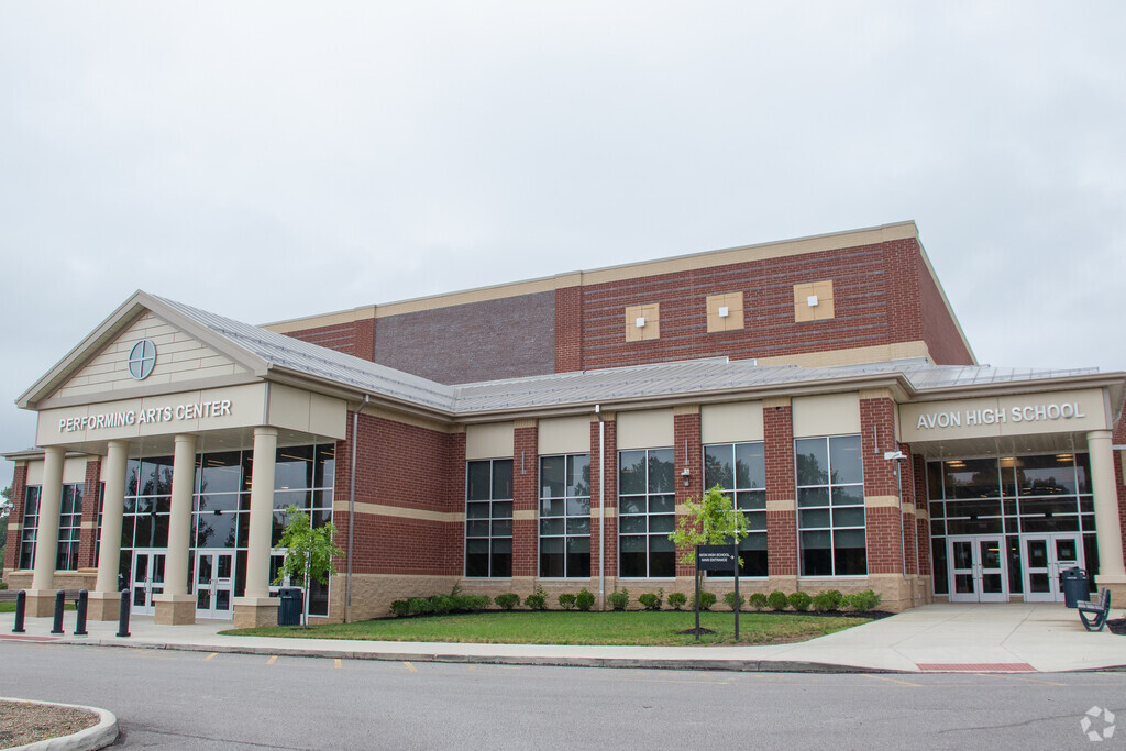 Avon High School building in Avon.