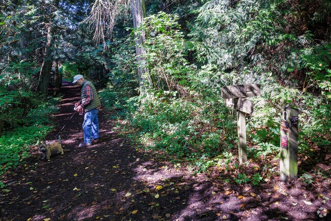 The Hansville Greenway spans across 400 acres with Buck Lake at its center.
