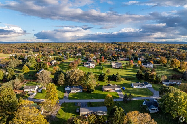 Homeowners in Halfmoon have plenty of space for outdoor activity in their yards.