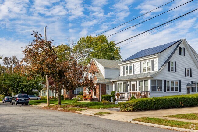 Auburn homes are well kept and have trees lining the streets with sidewalks.