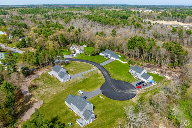 Aerial view of new construction in East Bridgewater.