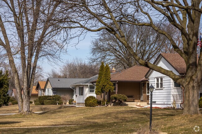 A beautiful row of homes in the Timmerman West neighborhood.