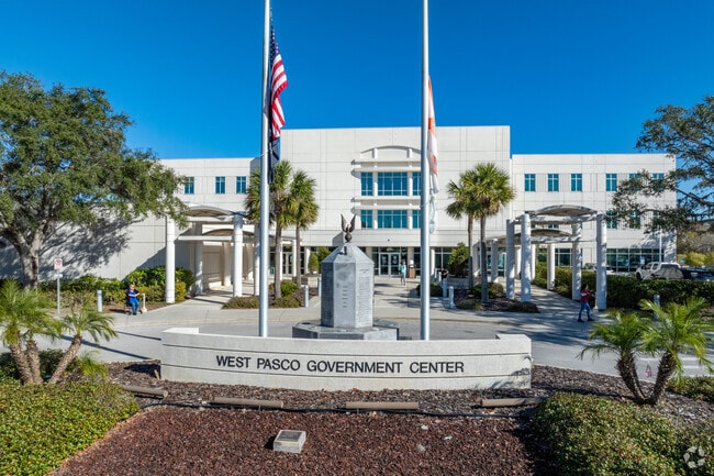 The West Pasco Government Center serves as tax collector and DMV for Holiday.