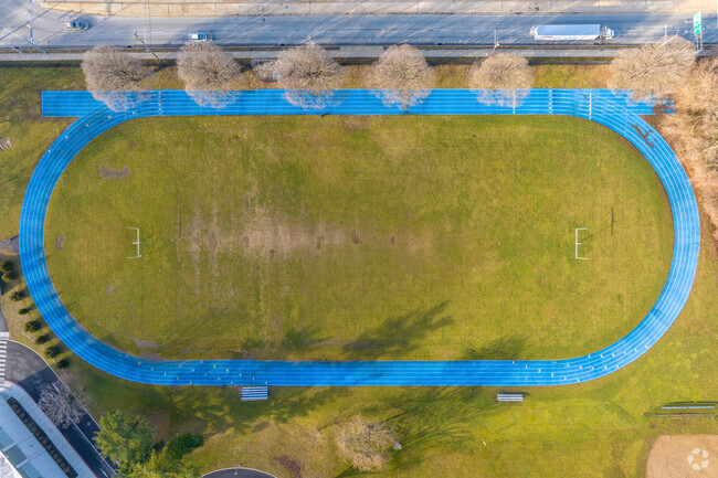 Run the beautiful new track of Cedarbrook Middle School.
