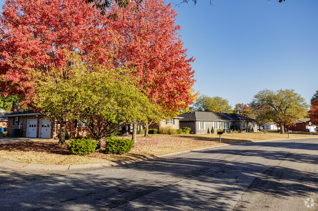 Homes in College Skyline sit closely together with modest lots.