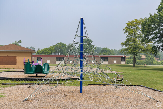 Johnson Upper Elementary School's playground in the city of Westland.