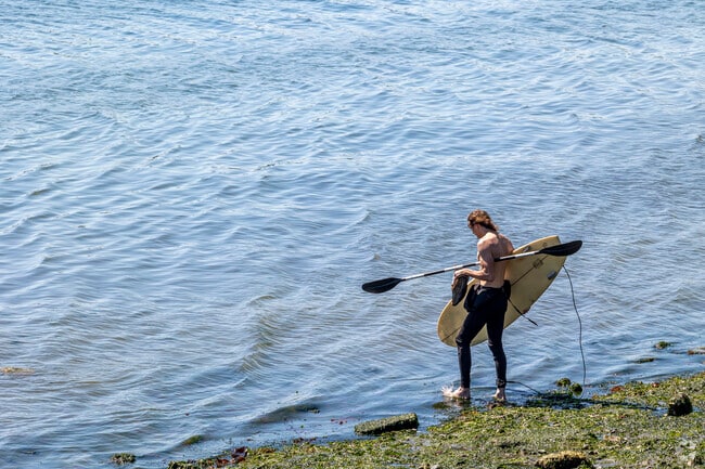 Try paddleboarding on a hot day in Manette WA.