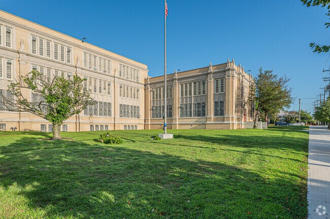 Queens High School for Information, Research, and Technology serves 9th through 12th grades.