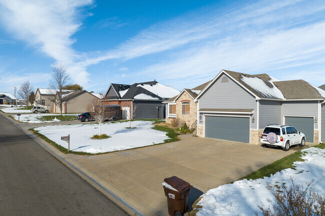 You will find rows of New Traditional homes throughout Haysville.