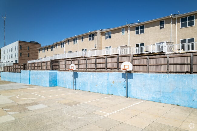 Dobson James School in  Manayunk provides its students with basketball courts.