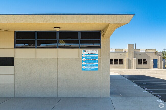 Bret Harte Elementary School posts banners to encourage Corcoran students.