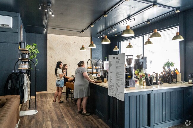 Experience the unique smoke-infused iced espresso at Collective Coffee Company, located in downtown Sugarcreek.