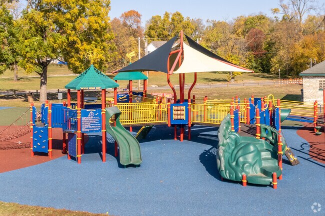 Kids in MacFarlane can play on the playground at Riverview Park.