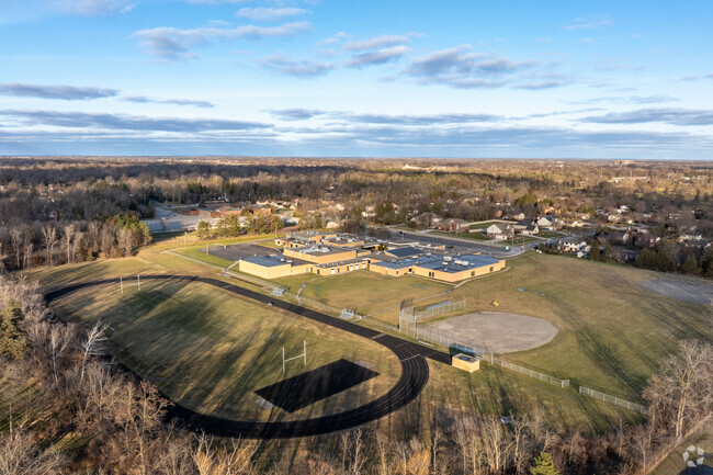 Smith Middle School aerial view.