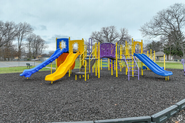 Feel like a kid again at the Liberty Elementary School playground.