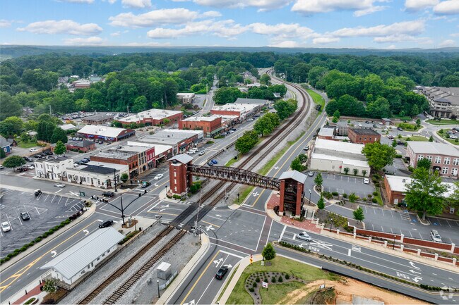 The city of Acworth was originally established as a stop on the Western and Atlantic Railroad.