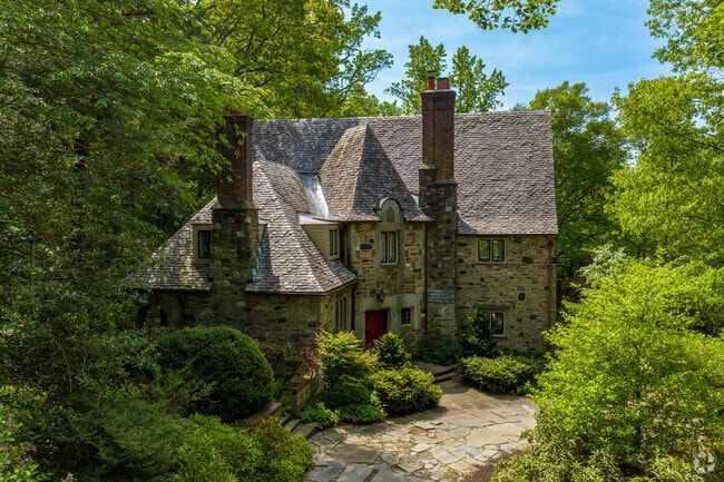 An "arts & crafts" inspired home in Rose Valley, designed by architect Will Price.