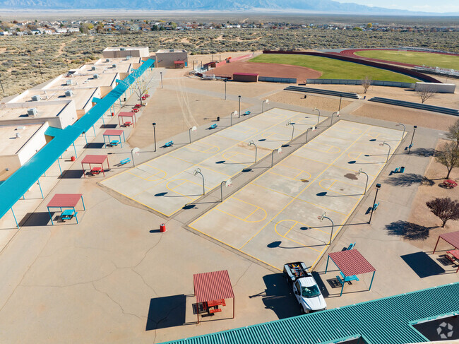 Valencia Middle School basketball courts.