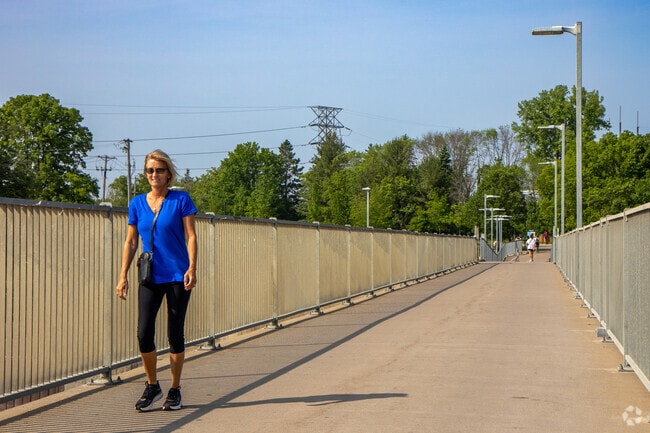 Mississippi Gateway Regional Park features miles of walking paths.