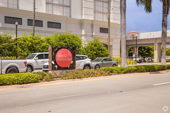 Shops at Merrick Park feature dining and upscale shopping nearby.
