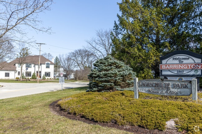 Barrington Hills has many newer homes on larger lots with serene green spaces.