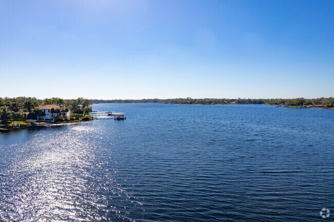 Overlook of the lake in the Lake Magdalene neighborhood.