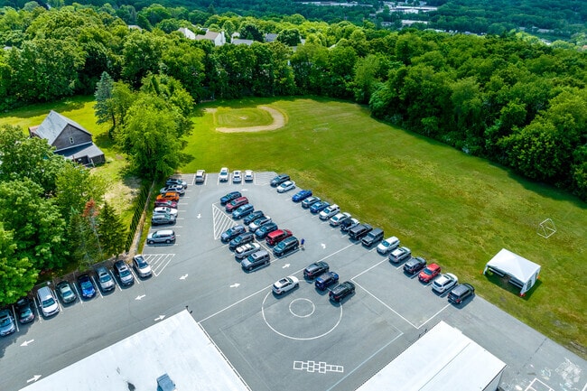 Aerial view of Pakachoag Elementary Schools field.