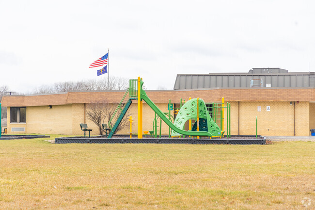 Allen J Warren Elementary School students love to play on the playground at recess.