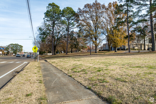 Sidewalks make getting to  Bishop Byrne Middle/High School in Memphis a breeze.