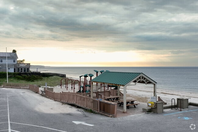 Wading River Beach, near Ridge has a nice setting for playing or relaxing.