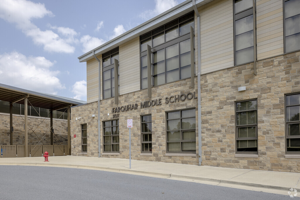 William H. Farquhar Middle School building in Olney.