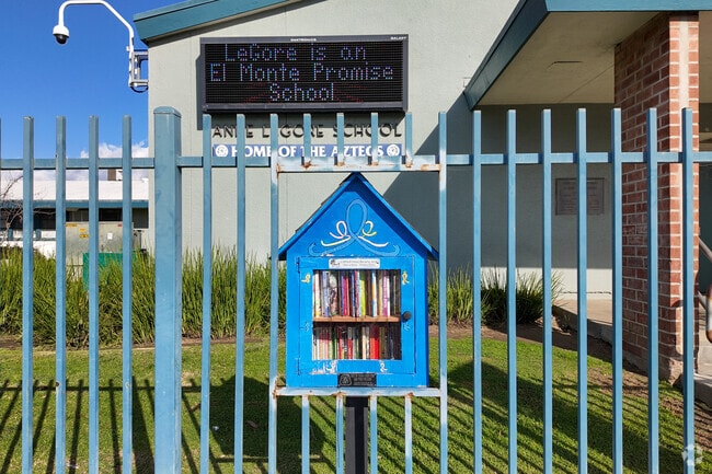 Pook donations at the Legore Elementary School in the city of El Monte, Ca.