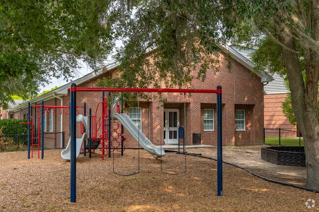 Students love the playground activities at the Charleston Christian School.