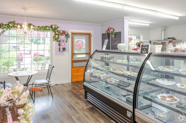 The interior of Sumpin' Sweet is bright and sweet just like their food.