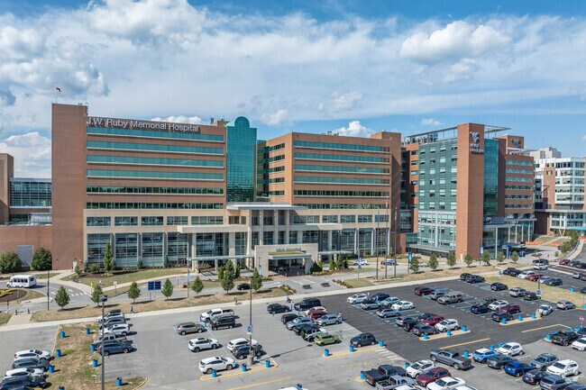 Ruby Memorial Hospital is part of the WVU Medical Center in Wiles Hill-Highland Park.
