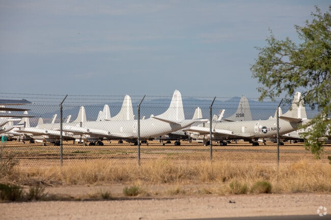 The Aviation Boneyard, with thousands of retired aircraft, sits on the edge of Stella Mann.