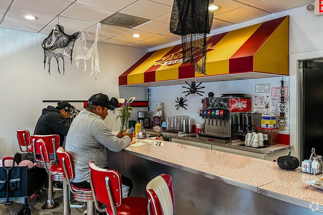 Dicky's Hot Dogs' counter seating is a convenient way of grabbing a hot dog South Toms River, NJ