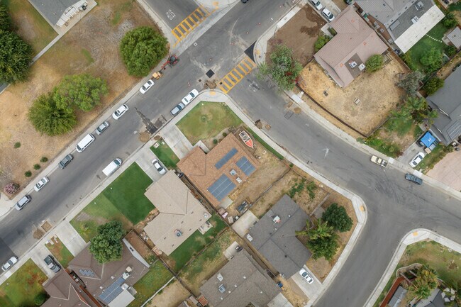 Many homes in South Wible Orchard take advantage of the California sunshine with solar panels.