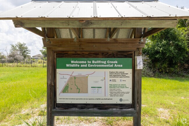 The Bullfrog Creek WEA has many trails to wander and view the wildlfe.
