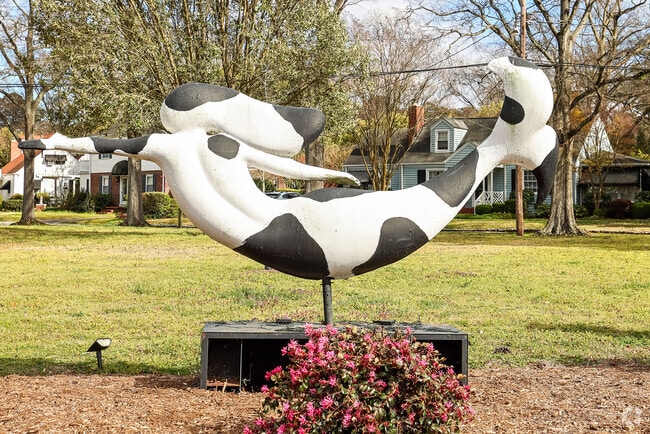 Mermaid statue greets visitors at Bon Secours DePaul Hospital.