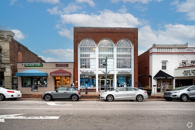 Downtown Chapel Hill is adorned in the University of North Carolina Chapel Hill’s signature Carolina Blue.