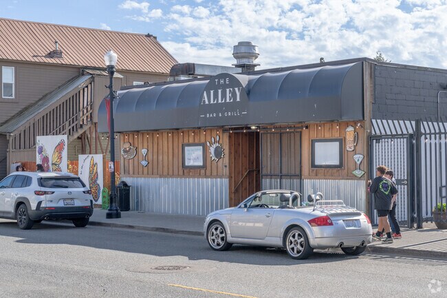 Go bowling with friends after a meal at The Alley Bar and Grill near Sisco Heights.