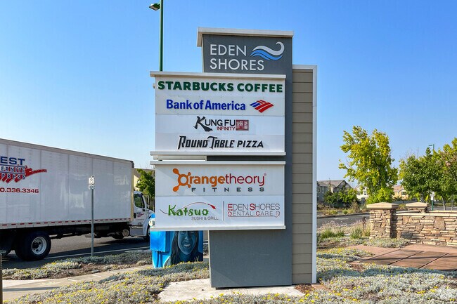 Shop for groceries or enjoy great food in Eden Shores Business Park in Eden Shores neighborhood.