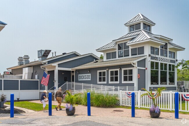 Dockside in Pocomoke City serves up casual American cuisine and features waterside seating.