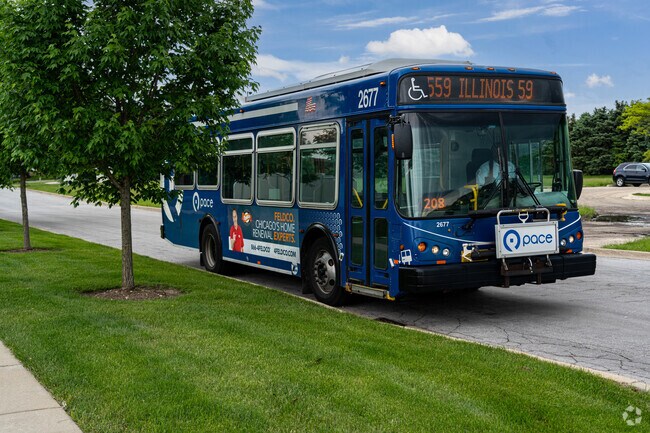 Residents of Tamarack have access to Pace busses that run throughout the neighborhood.