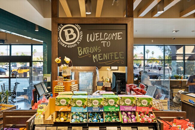 Shop for unique gourmet items at Barons Market in Menifee, where flavor and quality collide.