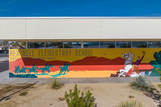 The student population of Rex Bell Elementary School is 695.