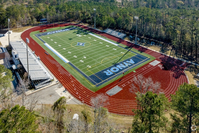 Aynor High School has outdoor activity areas for students.