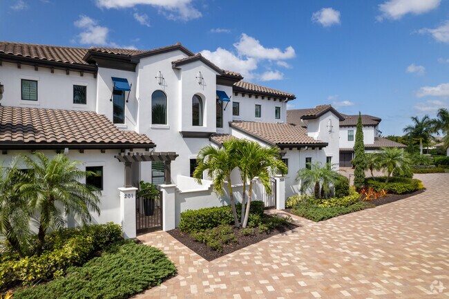 In Talis Park there are many different home style options including Tuscan styled townhomes.