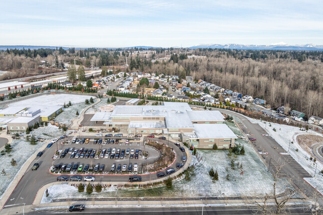 Stevens Creek Elementary School aerial view.